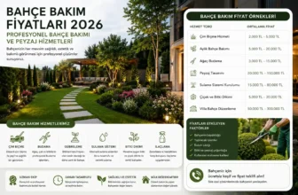Bahçe Bakım Fiyatları 2026 – Profesyonel Bahçe Bakımı ve Peyzaj Hizmetleri Rehberi